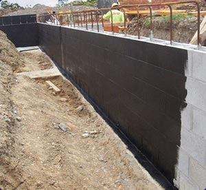 Waterproofing Of Retaining Wall